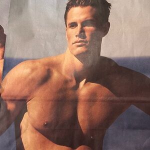 Vintage Abercrombie & Fitch Shirtless Model Shopping Bag - Y2K Bruce Weber Era